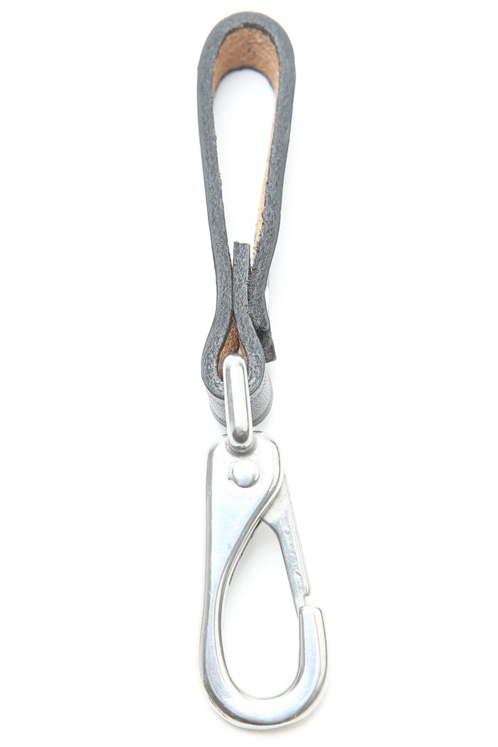 Totem Brand Co. Leather Belt Loop w/ Hook Clip - Black