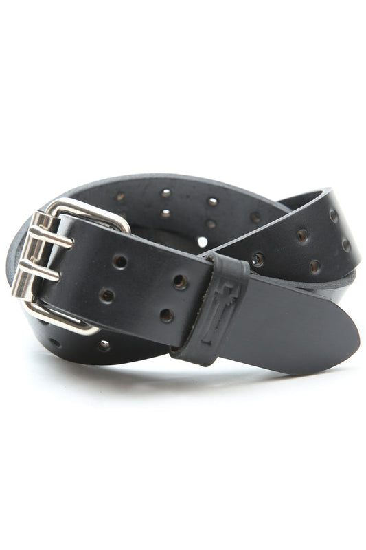 Totem Brand Co. Two Prong Leather Belt 1.5" (Black) (400)