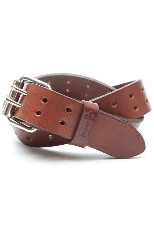 Totem Brand Co. Two Prong Leather Belt 1.5" (Brown) (401)