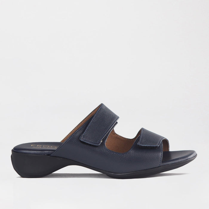 Factory Shop Mule Sandal in Navy - 12557 - single side.
