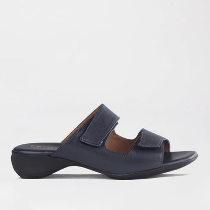 Factory Shop Mule Sandal in Navy - 12557 - single side.
