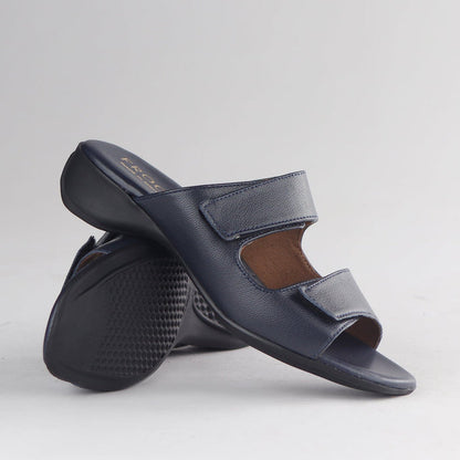 Factory Shop Mule Sandal in Navy - 12557 - pair.