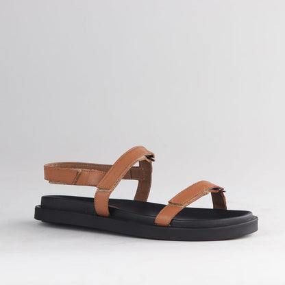 Froggie Shoes Shoes Froggie Women's Velcro strop-Tan Leather - 12690