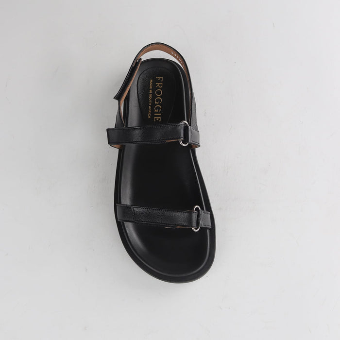 Froggie Shoes Shoes Froggie Women's Velcro strop- Black Leather - 12690
