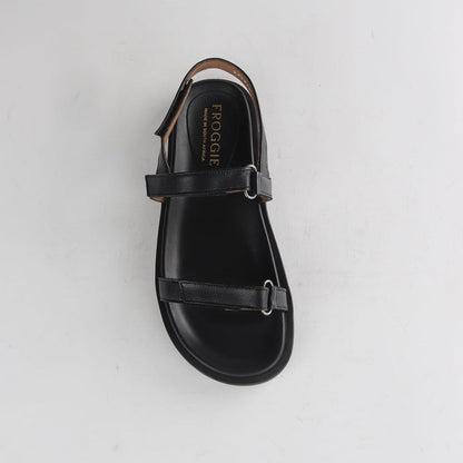 Froggie Shoes Shoes Froggie Women's Velcro strop- Black Leather - 12690