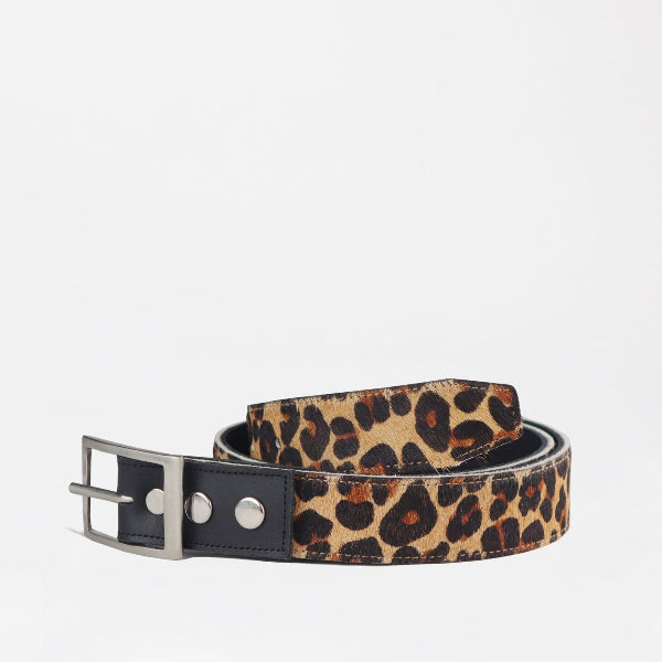 Froggie Shoes Shoes C32 / Black Multi / 12978 Women's Reversible Belt in Black and Cheetah - 12978