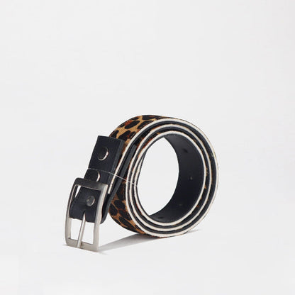 Froggie Shoes Shoes Women's Reversible Belt in Black and Cheetah - 12978
